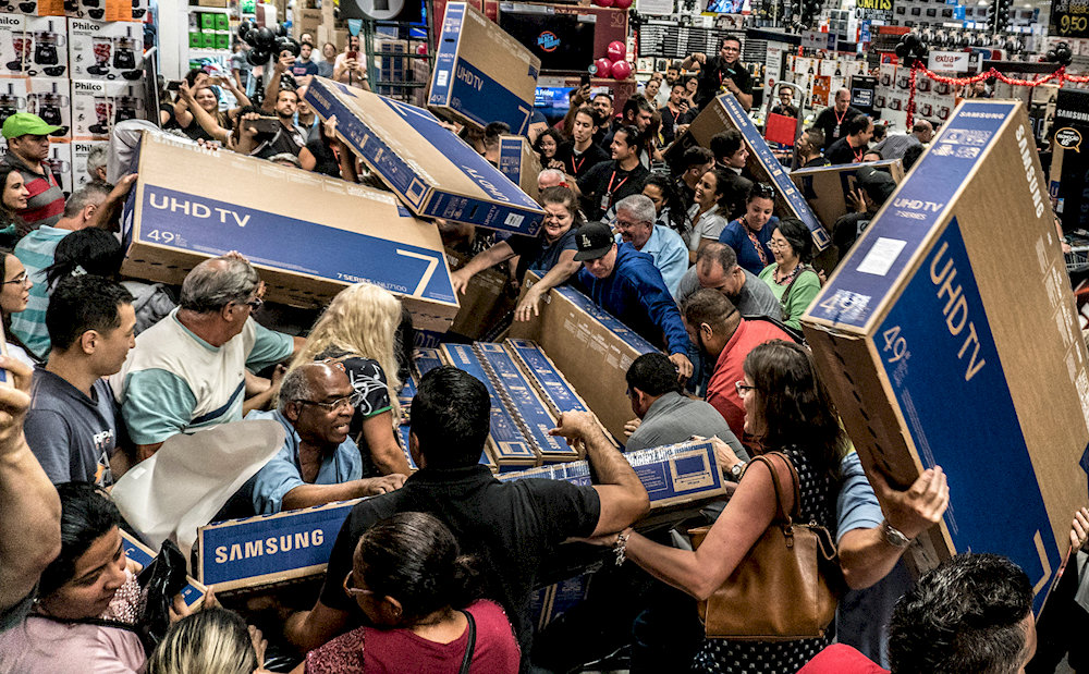 Shopping on Black Friday is a very lively activity during Thanksgiving 